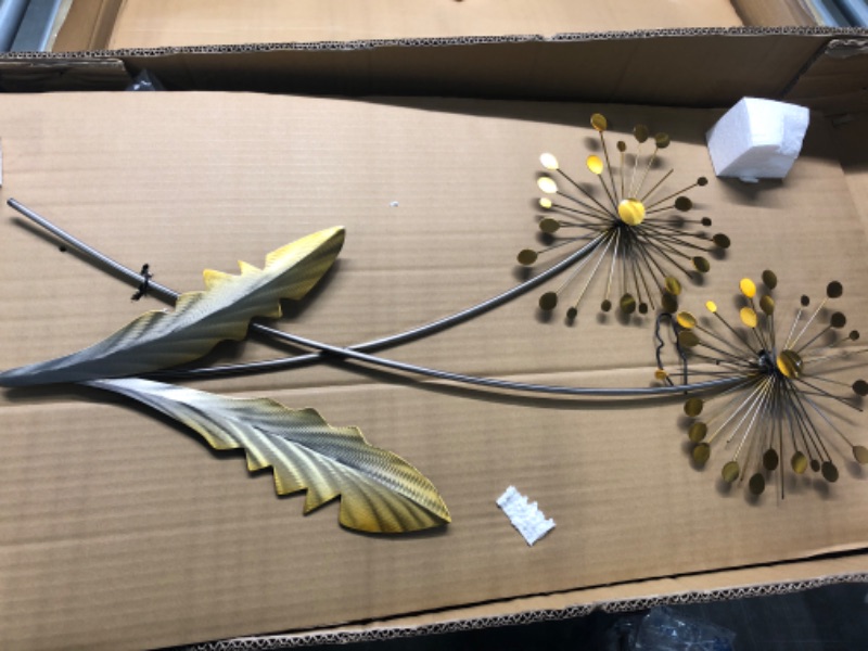 Photo 1 of 1-Piece Dandelion Wall Decor Set - Whimsical and Delicate Floral Art for Your Living Space