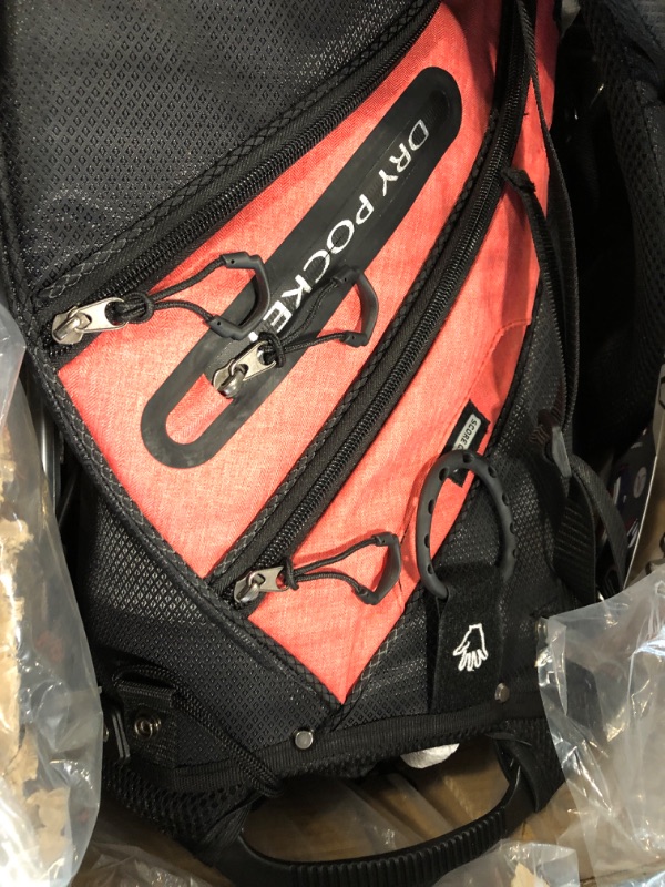 Photo 1 of ASK ECHO Lightweight Golf Stand Bag with 14 Way Full Length Dividers 9 Pockets Pink