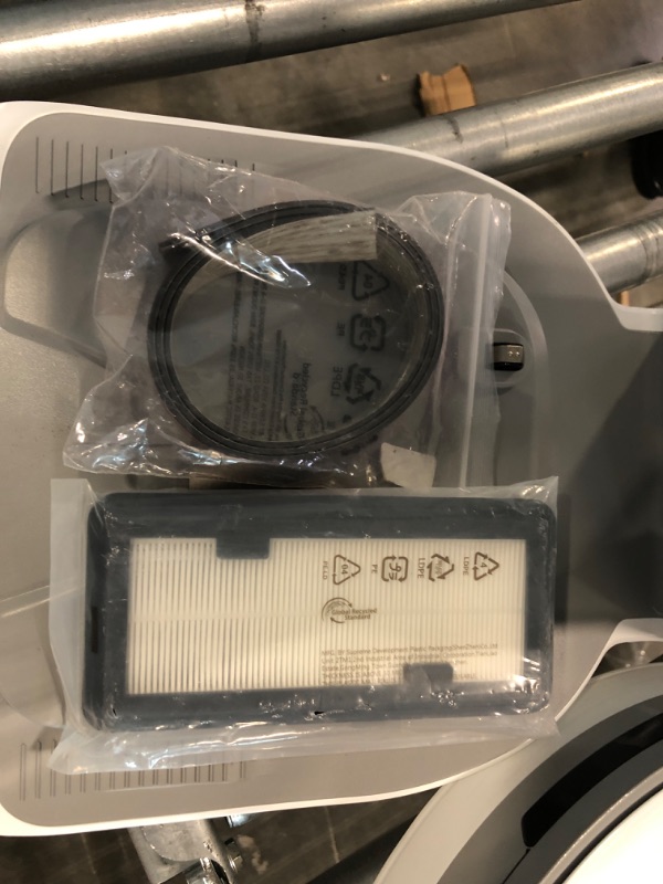 Photo 1 of SAMSUNG Jet Bot+ Robot Vacuum Cleaner w/ Clean Station, Automatic Emptying, Precision Cleaning, 5-Layer Filter, Intelligent Power Control for Hardwood Floors, Carpets, Area Rugs, VR30T85513W/AA, White Jet Bot +