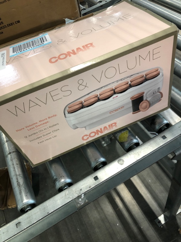 Photo 1 of Conair Hot Rollers, 1.5-Inch Ceramic Jumbo Hot Rollers for Hair Curling, Hair Styling Tools & Appliances 1.5" Rollers with Super Clips and Wire Pins
