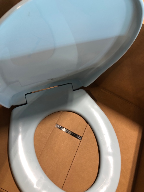 Photo 1 of Bemis 1200SLOWT 464 Toilet Seat, Elongated, Dresden Blue Elongated Dresden Blue