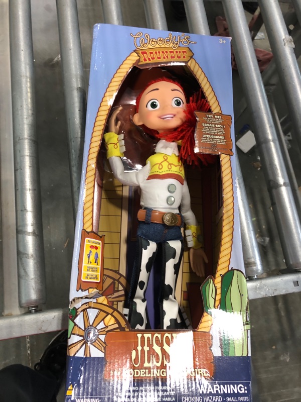 Photo 1 of Disney Store Official Jessie Interactive Talking Action Figure from Toy Story, 15 Inches, Features 10+ English Phrases & Sounds, Interacts with Other Figures and Toys, Removable Hat, Ages 3+