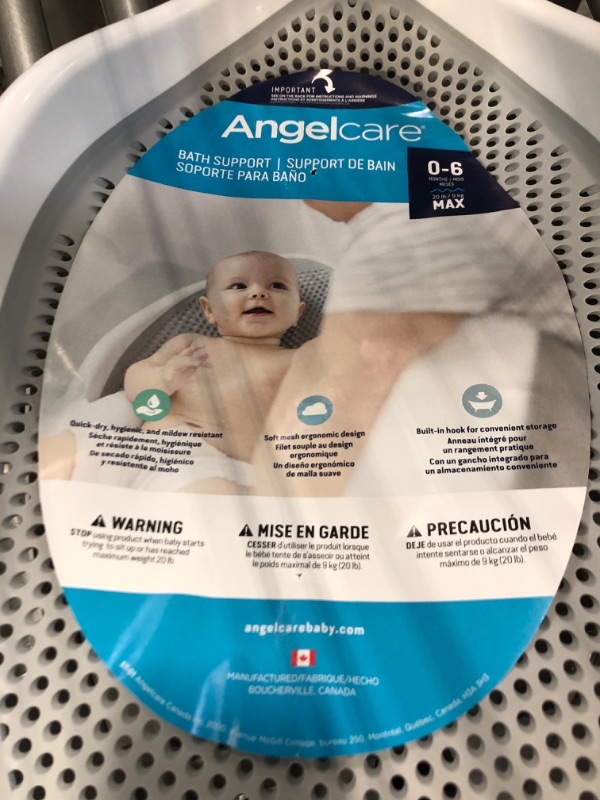 Photo 4 of Angelcare Baby Bath Support (Grey) | Ideal for Babies Less than 6 Months Old