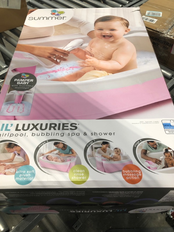Photo 1 of Summer Infant Lil Luxuries Whirlpool Bubbling Spa & Shower Pink