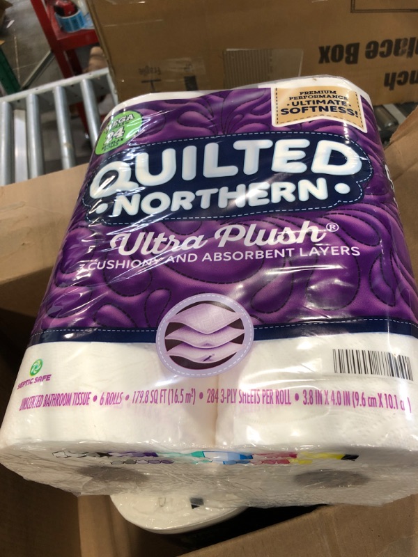 Photo 1 of Quilted Northern Ultra Plush Toilet Paper, 18 Mega Rolls = 72 Regular Rolls
