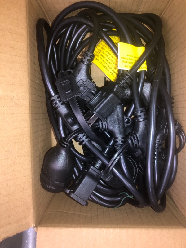 Photo 1 of addlon Outdoor String Lights Commercial Grade Weatherproof Strand Edison Vintage Bulbs, 24FT UL Listed Heavy-Duty Decorative Caf