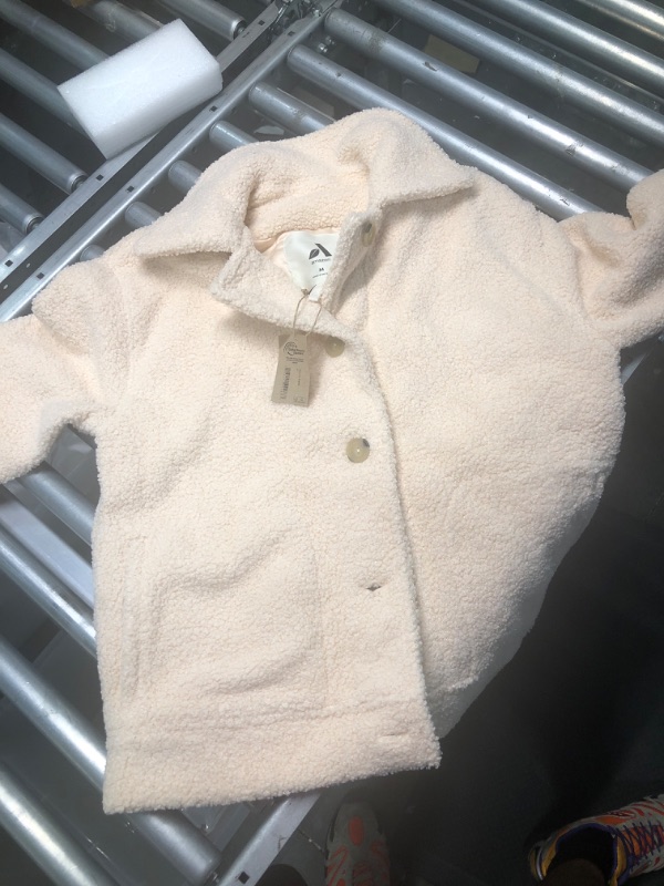 Photo 1 of Amazon Aware Women's Recycled Polyester Sherpa Jacket (Available in Plus Size) Medium Pale Pink