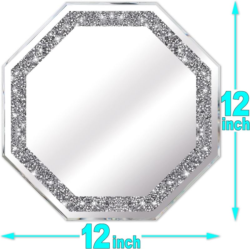 Photo 1 of  Octagonal Wall Mirrors?Crushed Diamond Glass Mirror?Refined Special-Shaped Bedroom Mirror, Shower Mirror.(12”x12”)