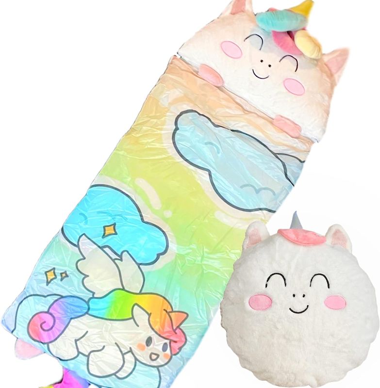 Photo 1 of Nalexmi Kids Sleeping Bag, Animal Slumber Bags for Kids, Toddlers, Boys, and Girls - Soft Pillow Head, Compact and Super Comfy, Age 3+
