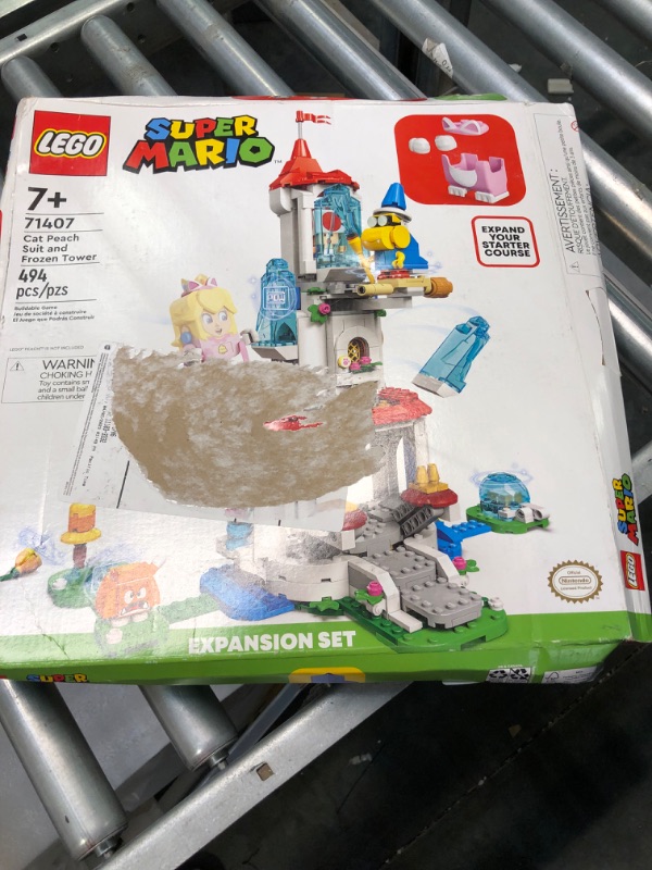 Photo 1 of LEGO Super Mario Cat Peach Suit and Frozen Tower Expansion Set 71407 Building Toy Set for Kids, Boys, and Girls Ages 7+ (494 Pieces)