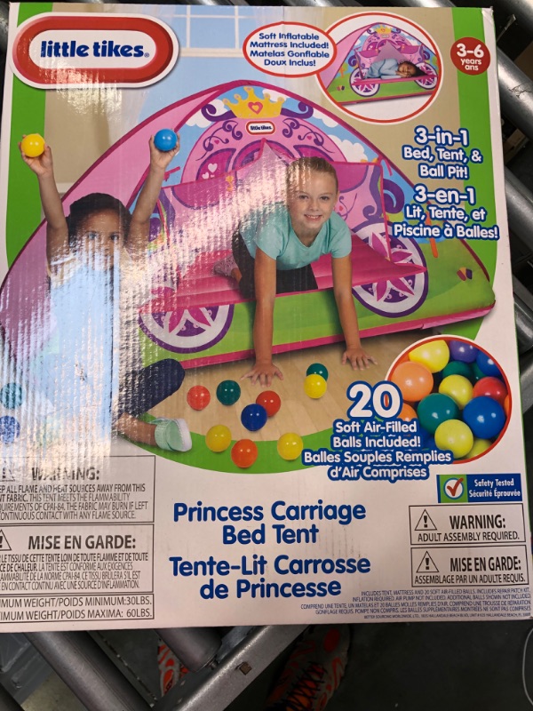 Photo 4 of Little Tikes Enchanted Princess Carriage Bed Tent