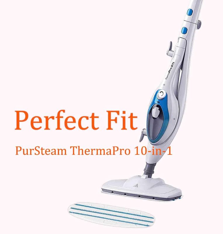 Photo 1 of Amazinpure Therma Pro 211 Steam Mop Pads Replacement Washable & Germproof Compatible with PurSteam 10-in-1 Multipurpose Steam Mop Cleaner