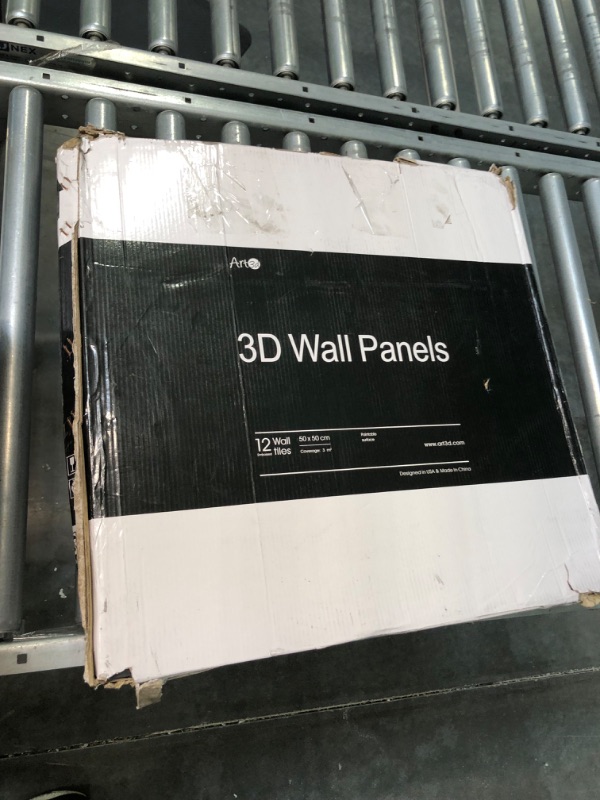 Photo 1 of Art3d PVC Wave Panels for Interior Wall Decor, Paintable Marble White Textured 3D Wall Tiles?19.7" x 19.7" (12-Pack)