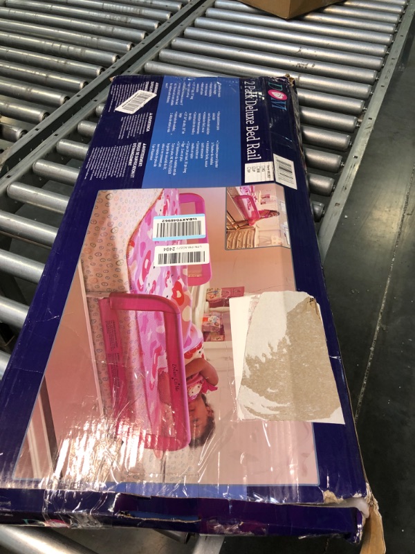 Photo 1 of Dream On Me Lightweight Mesh Security Adjustable Bed Rail Double Pack with Breathable Mesh Fabric in Jungle Print