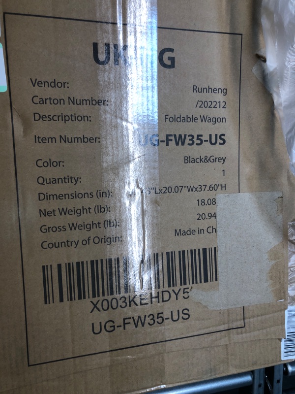 Photo 1 of BLACK FOLDING WAGON