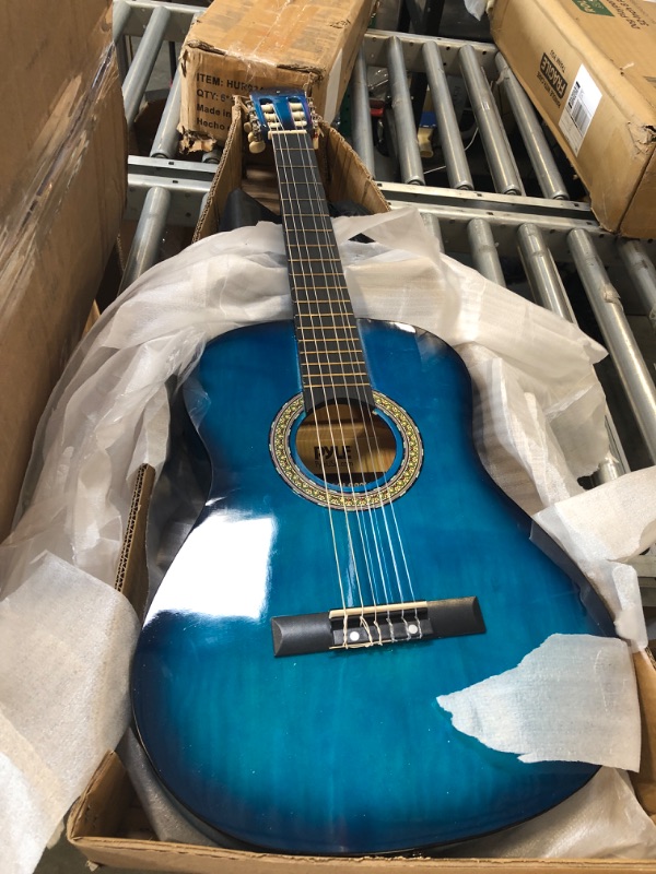 Photo 1 of 
JupiterForce 38" Acoustic Guitar Bundle Kit for Guitar Starter Beginner Music Lovers with Guitar Case, Gig Bag, Strap, Tuner, Pitch Pipe and Pick (Blue)