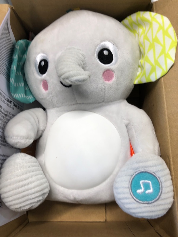 Photo 3 of Bright Starts HugaBye Baby Musical Light Up Soft Toy? Newborn+, Elephant