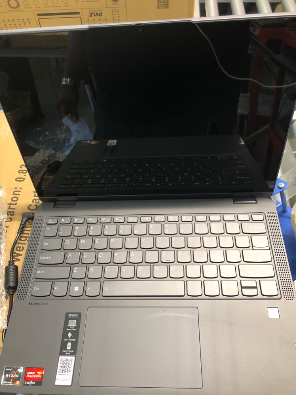 Photo 5 of Lenovo Flex 5 Laptop, 14.0" FHD Touch Display, AMD Ryzen 5 5500U, 16GB RAM, 512GB Storage, AMD Radeon Graphics, Windows 11 Home, Storm Grey