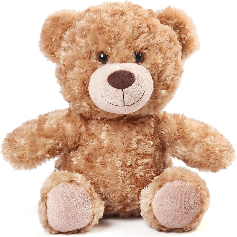 Photo 1 of BenBen Brown Teddy Bear Stuffed Animal, 15 inch Cute Shaggy Stuffed Bear Plush Toy, Baby Shower Decoration, Valentines' Day Birthday Gift for Kids Girls Boys