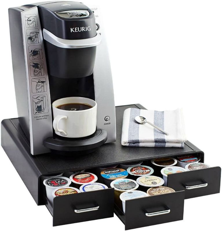 Photo 1 of Amazon Basics Coffee Pod Storage Drawer for K-Cup Pods, 36 Pod Capacity, Black