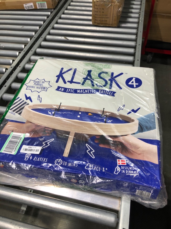 Photo 2 of KLASK 4: The 4 Player Magnetic Party Game of Skill - for Kids and Adults of All Ages That’s Half Foosball, Half Air Hockey