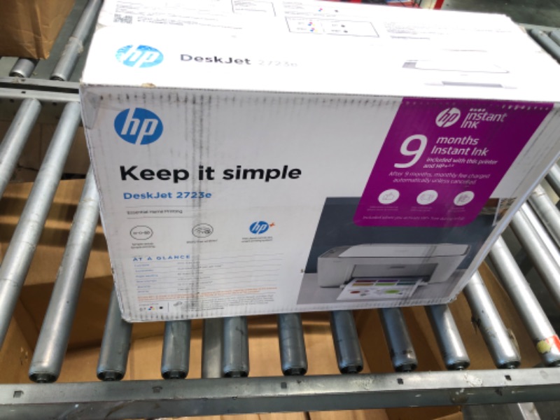 Photo 1 of HP DeskJet 2723e All-in-One Printer with Bonus 9 Months of Instant Ink