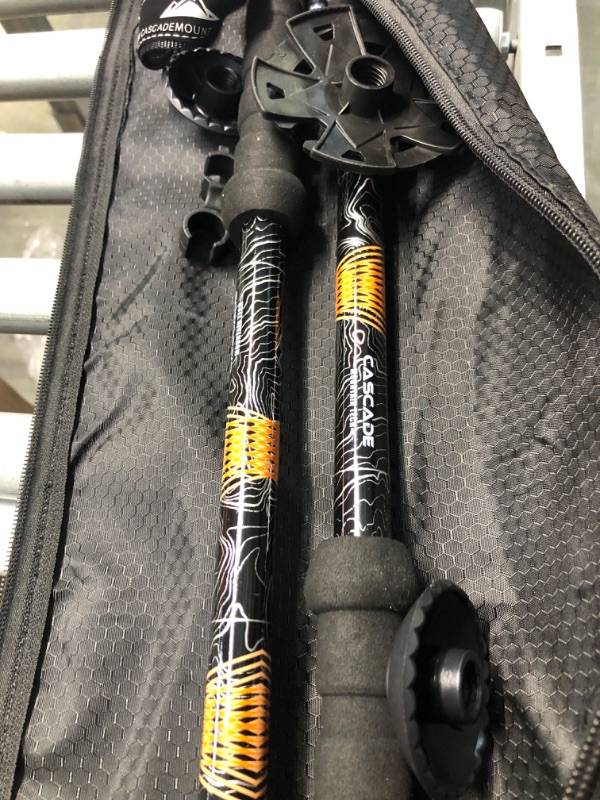 Photo 3 of Cascade Mountain Tech Lightweight Aircraft-Grade Aluminum Trekking Poles with Extended Down Grip Plus Tip Kit