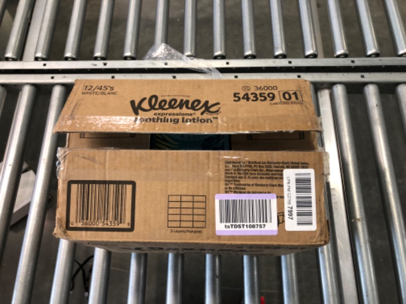 Photo 1 of Kleenex Expressions Soothing Lotion Facial Tissues with Coconut Oil, Aloe & Vitamin E, 12 Boxes, 45 Tissues per Box, 3-Ply (540 Total Tissues)