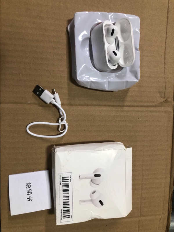 Photo 2 of Wireless Earbuds Bluetooth Headphones IPX7 Waterproof Bluetooth Earbuds 25H Playtime Headset with Charging Case Wireless Bluetooth Earphones with Mic for iPhone/Samsung/Android (White) 