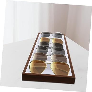 Photo 3 of Abaodam 7 sunglasses storage holder sunglasses stand sunglasses display sunglass holder eyeglasses display case glasses rack wooden sunglasses frame display box tray Storage Box MDF