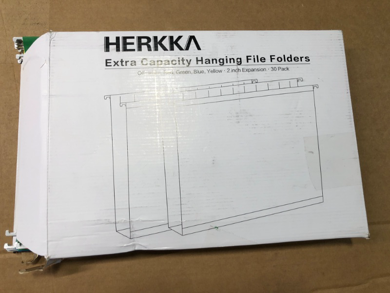 Photo 2 of HERKKA Extra Capacity Legal Size Hanging File Folders, 30 Reinforced Hang Folders, Heavy Duty 2 Inch Expansion, Designed for Bulky Files, Medical Charts, Assorted Colors, 30 Pack 2''