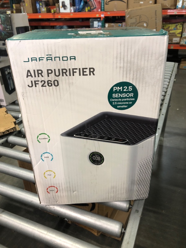 Photo 2 of Jafända Air Purifiers for Home Large Room 1190ft² H13 True HEPA Filter, Dimmable Night Light and Activated Carbon Remove 99.97% Dust Smoke Odor Pollen Pets Hair Dander Allergies,Quiet Sleep Mode 23dB