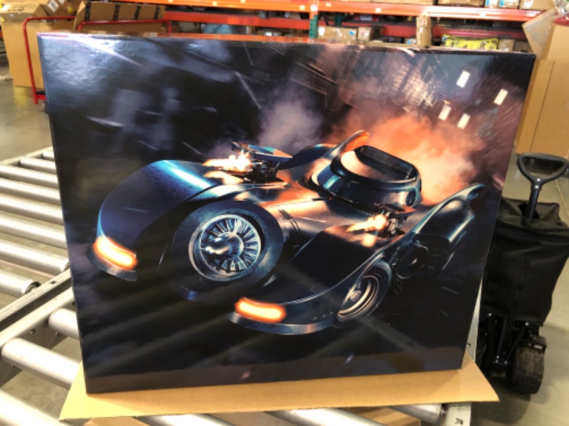 Photo 3 of DC Comics, Official 1989 Batmobile RC, Exclusive Batman Figure, Limited Edition Collector's Item, Smoke Effects, Batcave Chargeable Base, Ages 14+