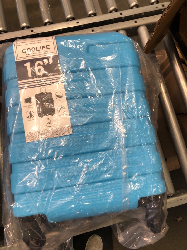 Photo 1 of Coolife Luggage 4 Piece Set Suitcase Spinner Hardshell Lightweight TSA Lock 4 Piece Set family set-sky blue