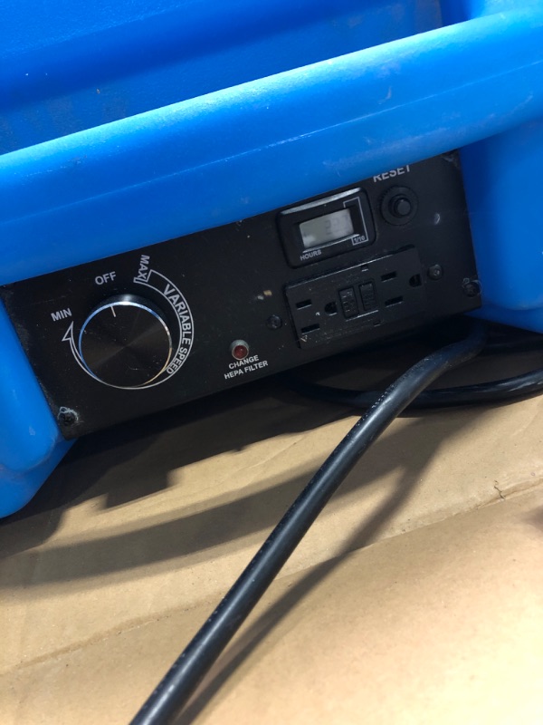 Photo 1 of CADPXS Shield-550 Negative Machine Airbourne Cleaner HEPA Scrubber Water Damage Restoration Equipment Air Purifier, Air Scrubbers 550 air scrubbers Blue