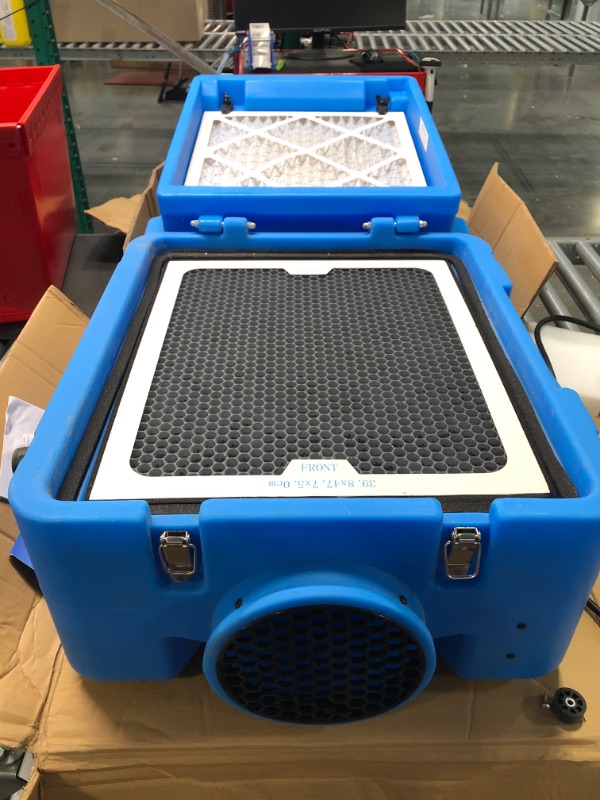 Photo 1 of CADPXS Shield-550 Negative Machine Airbourne Cleaner HEPA Scrubber Water Damage Restoration Equipment Air Purifier, Air Scrubbers 550 air scrubbers Blue