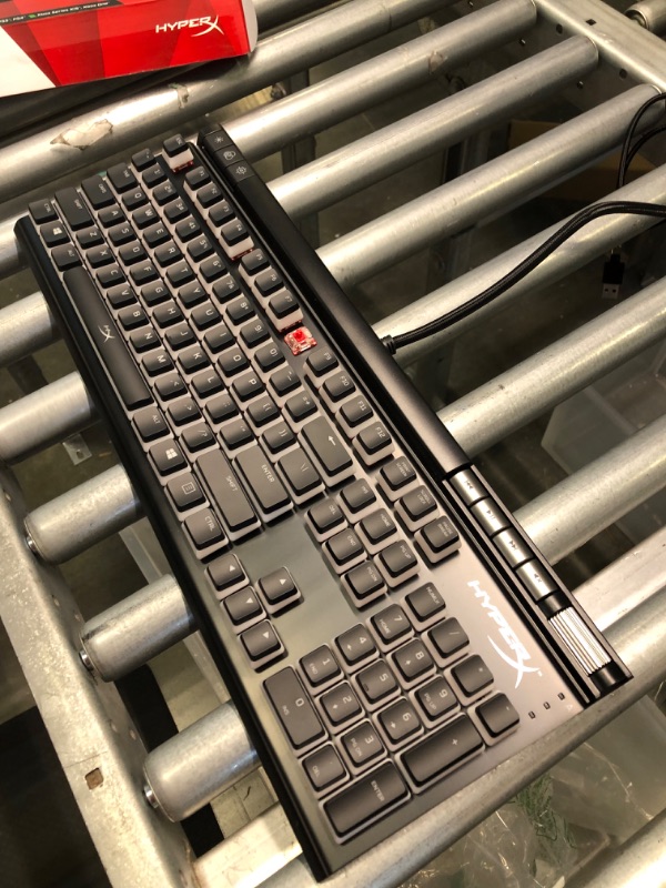 Photo 5 of HyperX Alloy Elite 2 – Mechanical Gaming Keyboard, Software-Controlled Light & Macro Customization, ABS Pudding Keycaps, Media Controls, RGB LED Backlit, Linear Switch, HyperX Red
