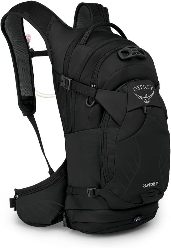 Photo 1 of Osprey Raptor 14L Men's Hiking Backpack w/Res, Black, O/S
