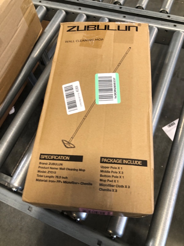 Photo 1 of 85" Wall Mop, Wall Cleaner with Long Handle, 360° Rotation, Ceiling Cleaning Tool with Extension Pole 39" to 85 ",6 Microfiber Chenille Pads
