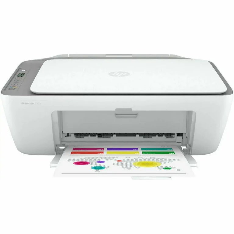 Photo 1 of HP DeskJet 2755e Wireless Color All-in-One Printer with bonus 6 months Instant Ink (26K67A), white