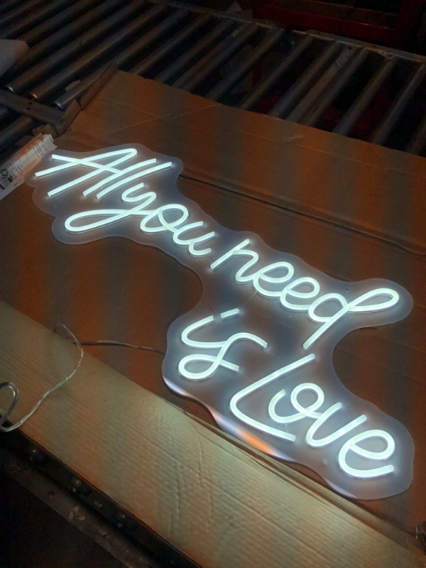 Photo 1 of All You Need Is Love Led Neon Sign