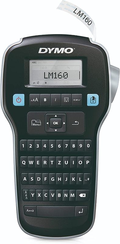 Photo 1 of *Read Notes* DYMO Label Maker LabelManager 160 Portable Label Maker, Easy-to-Use, One-Touch Smart Keys, QWERTY Keyboard, Large Display, for Home & Office Organization, Black
