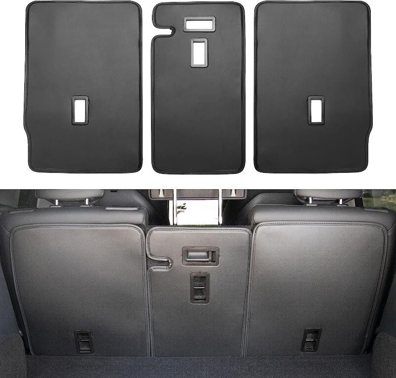 Photo 1 of Basenor 3PCS Tesla Model Y Second Row Seats Back Cover All Weather Rear Back Seat Protector Back Seat Cover Pet Mat for 2023 2022 2021 2020 5-Seater Model Y
