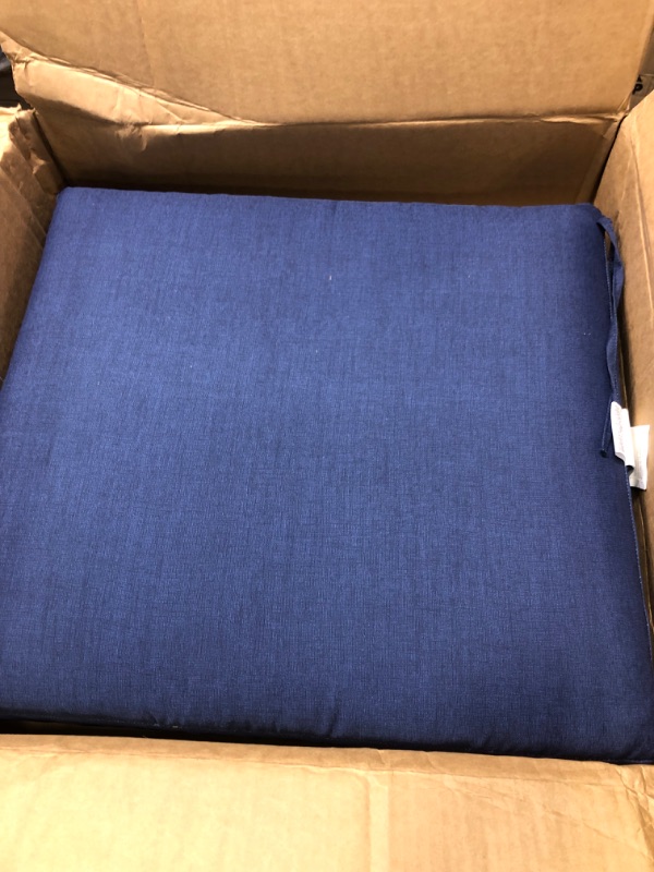 Photo 3 of Arden Selections Outdoor Deep Seating Cushion Set 24 x 24, Sapphire Blue Leala
