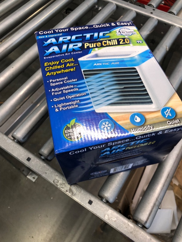 Photo 2 of Arctic Air Pure Chill 2.0 Evaporative Air Cooler by Ontel - Powerful, Quiet, Lightweight and Portable Space Cooler with Hydro-Chill Technology For Bedroom, Office, Living Room & More