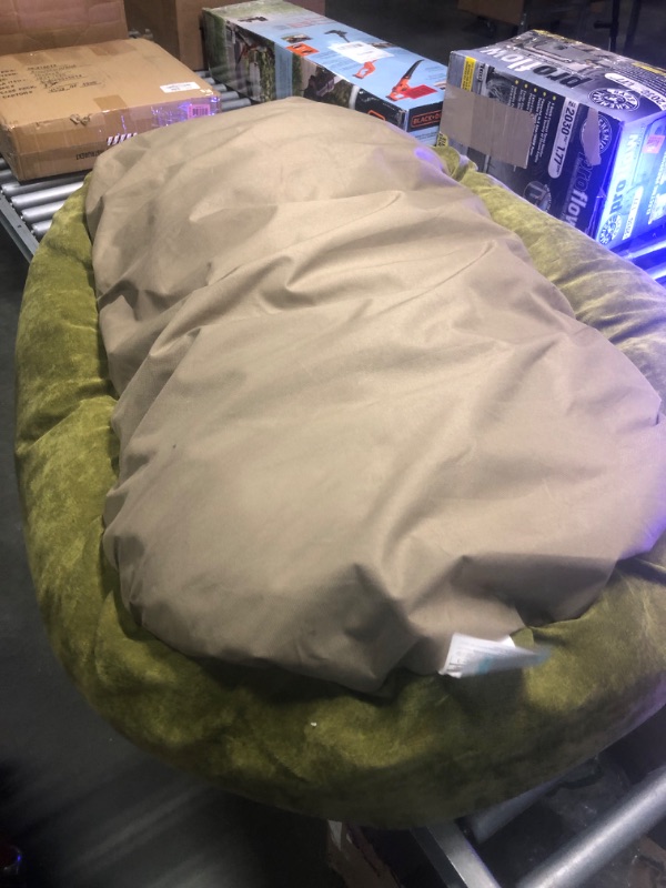 Photo 1 of 52 inch Fern Villa Collection Micro Velvet Bagel Dog Bed By Majestic Pet Products Fern 52 in