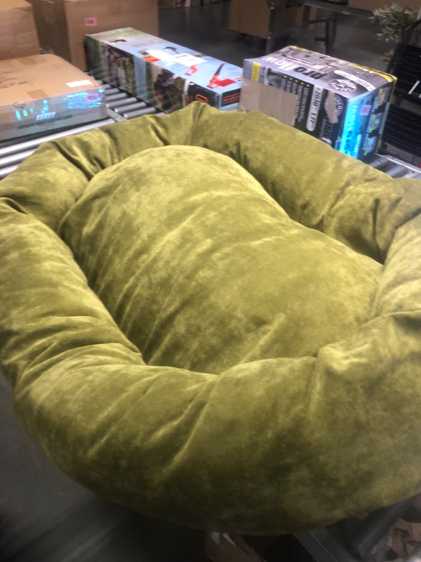 Photo 1 of 52 inch Fern Villa Collection Micro Velvet Bagel Dog Bed By Majestic Pet Products Fern 52 in