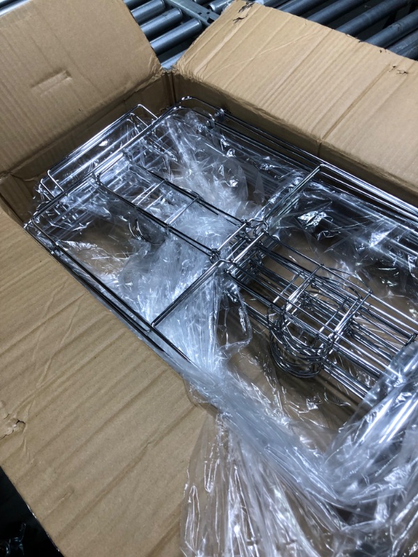 Photo 3 of 10 Pcs Buffet Stand Wire Racks Foldable Chafing Wire Rack for Dish Warmer Buffet Wire Frame Full Size for Dish Serving Trays Birthday Wedding Picnic Bbq Camping Catering Party Decorations