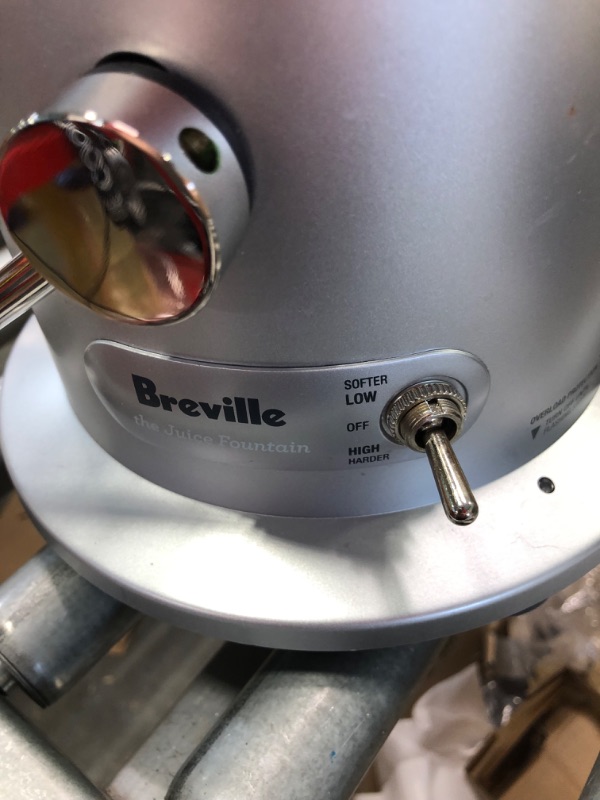 Photo 2 of Breville Juice Fountain Cold Juicer, Silver, BJE430SIL
