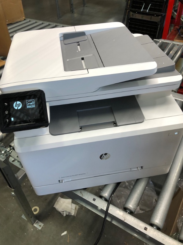 Photo 2 of HP Color LaserJet Pro M283fdw Wireless All-in-One Laser Printer, Remote Mobile Print, Scan & Copy, Duplex Printing, Works with Alexa (7KW75A), White